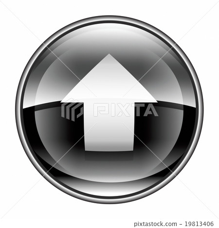 Upload icon black, isolated on white background. Upload icon black, isolated on white background. 19813406