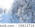 Clear snowy landscape from ski resort ice-ice lift 19813718