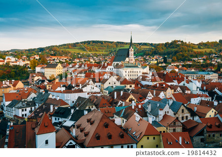 Famous Old town Cesky Krumlov in Czech republic 19814432