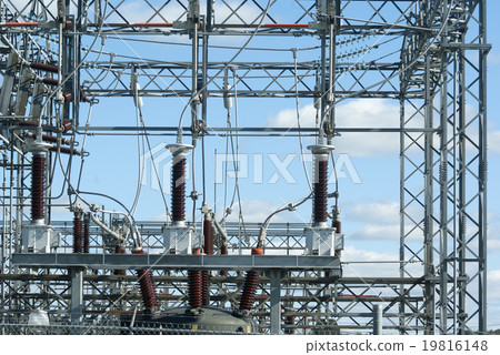 power plant electric transformation station high  19816148