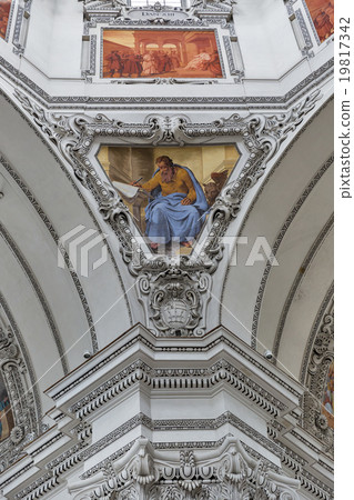 Salzburg Dom cathedral interior, Austria. 19817342