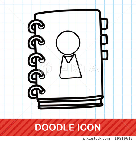 contact doodle contact doodle 19819615