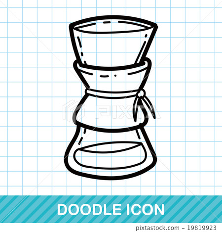 coffee kettle maker color doodle 19819923