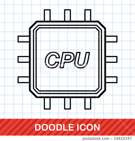 cpu doodle - Stock Illustration [19820347] - PIXTA