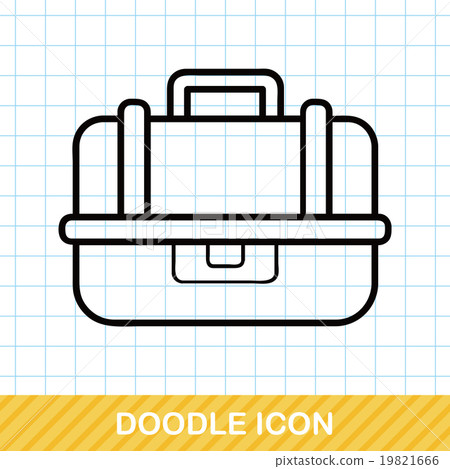 Fishing bucket doodle 19821666