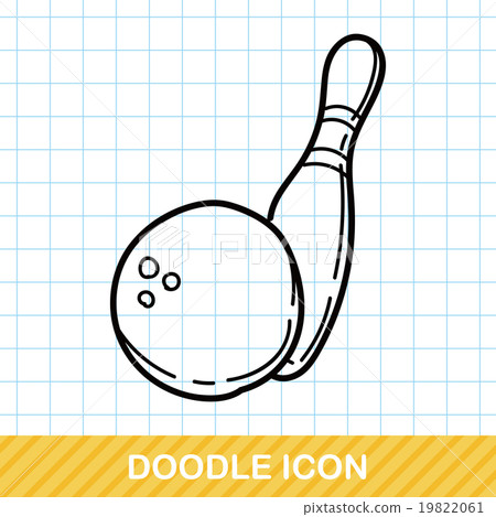 bowling doodle 19822061