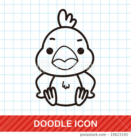 Chinese Zodiac rooster doodle Chinese Zodiac rooster doodle 19823193