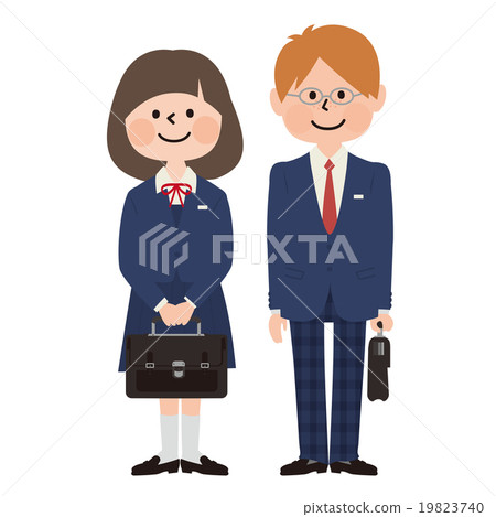 男女學生_深藍色西裝外套 男女學生_深藍色西裝外套 19823740