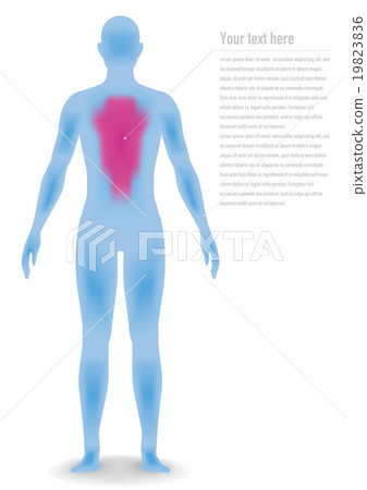 三維人的剪影傳染媒介例證 19823836