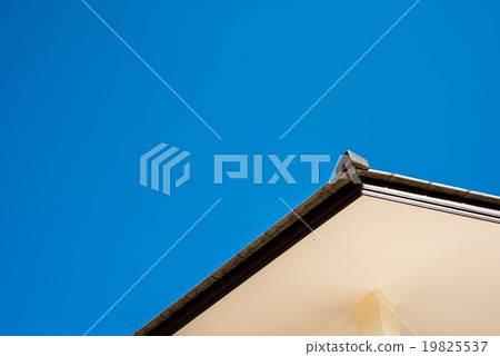 roof tiles with blue sky background 19825537