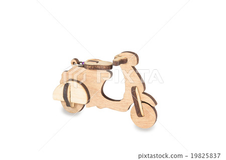 wooden toy motorcycle isolated on white background wooden toy motorcycle isolated on white background 19825837