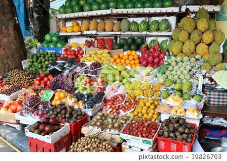 Fruit Shop In Hanoi - Stock Photo [19826703] - Pixta