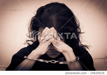 Slave,Human Trafficking concept 19826816