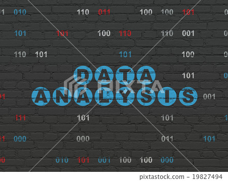 Information concept: Data Analysis on wall 19827494