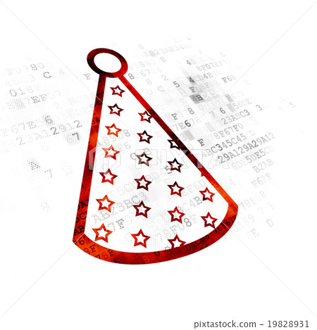 Entertainment, concept: Party Hat on Digital Entertainment, concept: Party Hat on Digital 19828931