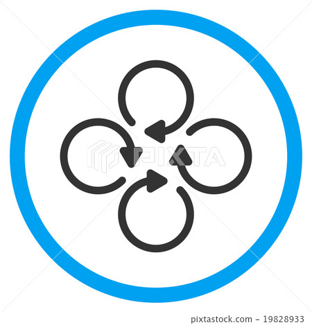 Rotation Flat Icon Rotation Flat Icon 19828933