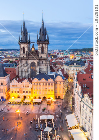 Prague Old Town Square Prague Old Town Square 19829101