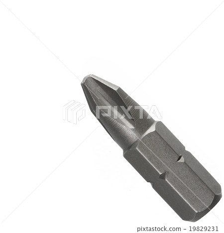 screwdriver bit isolated on white 19829231