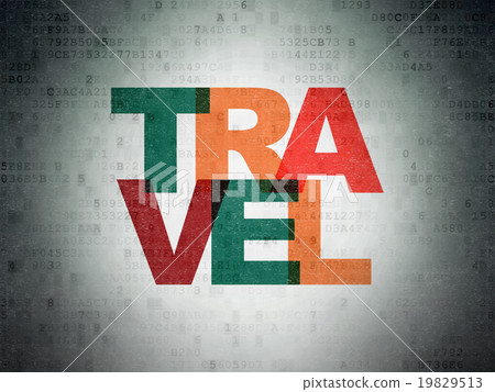Vacation concept: Travel on Digital Paper Vacation concept: Travel on Digital Paper 19829513