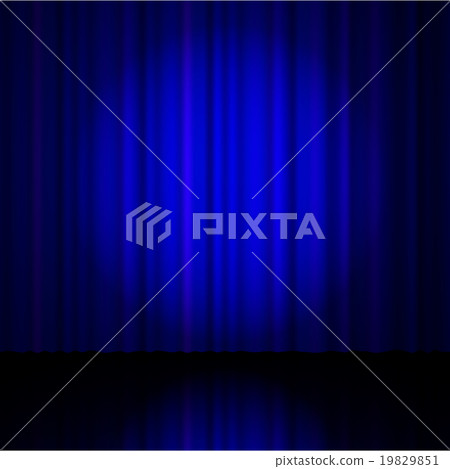 Blue curtain from the theatre Blue curtain from the theatre 19829851