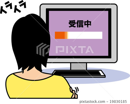 二十多歲的女性對數據接收延遲感到沮喪 19830185
