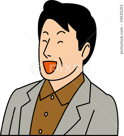A man in his 50's laughing 19830265