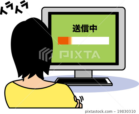 二十多歲的女性對數據傳輸延遲感到沮喪 19830310