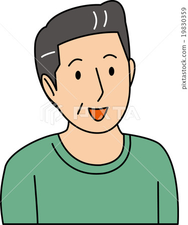 A smiley 60's man - Stock Illustration [19830359] - PIXTA