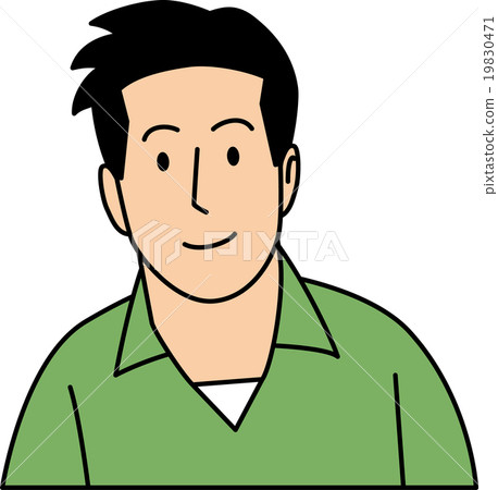 二十多歲的男性微笑 19830471