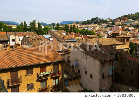 Day view of historic part of Estella-Lizarra 19830803