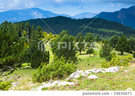 mountains landscape in summer day. Pyrenees mountains landscape in summer day. Pyrenees 19830871
