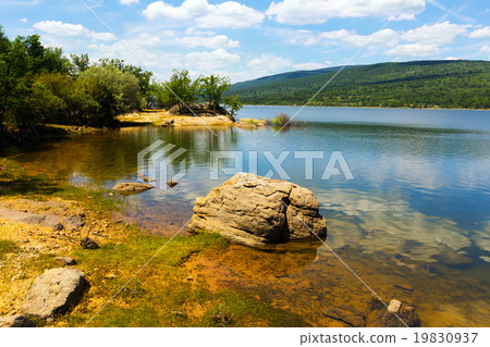 Sunny landscape with river 19830937