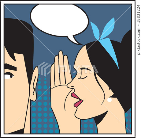 Telling secret, pop art. 19831224