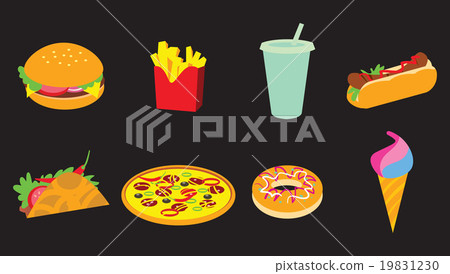 Fastfood icon set Fastfood icon set 19831230