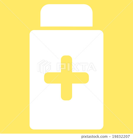 Medication Bottle Vector Icon 19832207