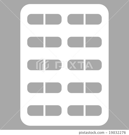 Pill Blister Vector Icon Pill Blister Vector Icon 19832276