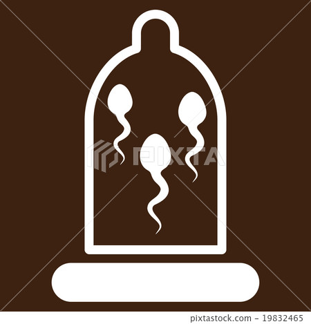 Sperm In Condom Vector Icon Sperm In Condom Vector Icon 19832465