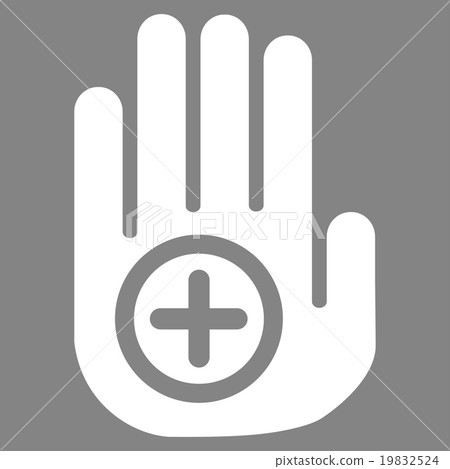 Hand Medical Marker Vector Icon Hand Medical Marker Vector Icon 19832524