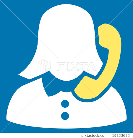 Receptionist Flat Icon Receptionist Flat Icon 19833653