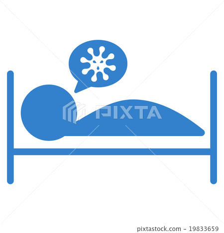Patient Bed Flat Icon Patient Bed Flat Icon 19833659