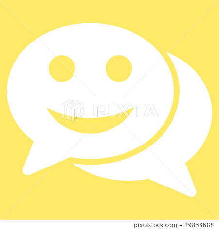 Happy Chat Vector Icon Happy Chat Vector Icon 19833688