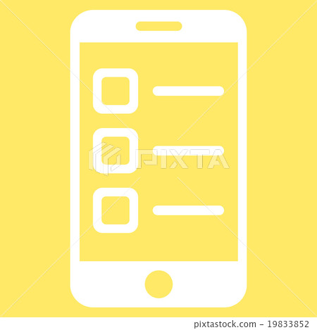 Mobile List Vector Icon Mobile List Vector Icon 19833852