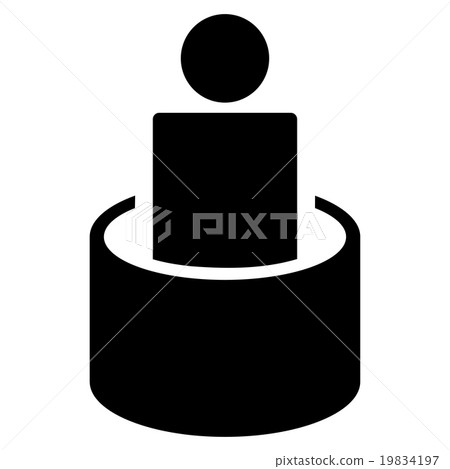 Patient Isolation Flat Icon 19834197