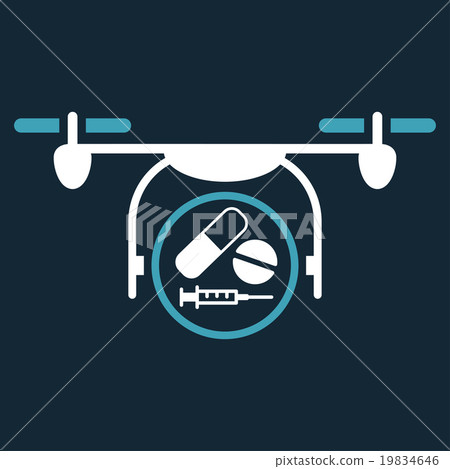 Medication Quadcopter Icon Medication Quadcopter Icon 19834646