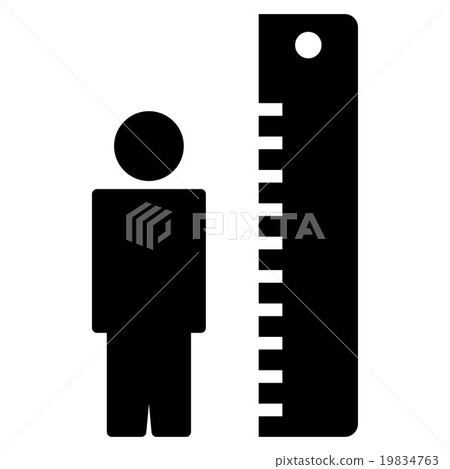 Height Meter Flat Icon 19834763