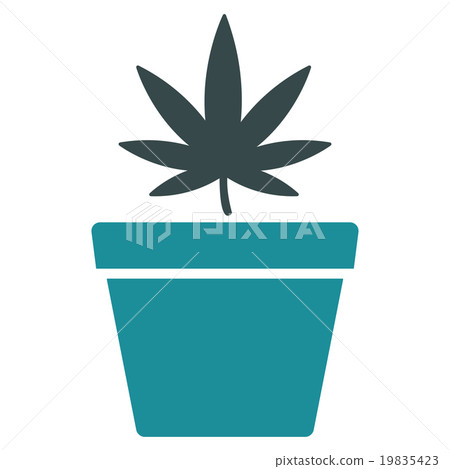Cannabis Pot Icon Cannabis Pot Icon 19835423
