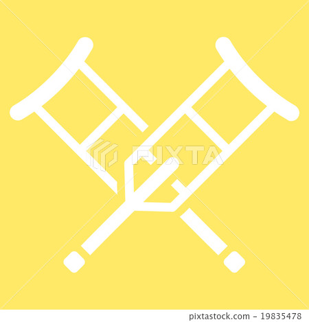 Crutches Vector Icon Crutches Vector Icon 19835478