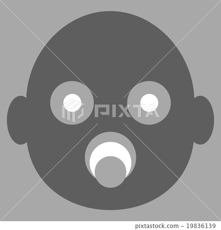 Baby Head Vector Icon 19836139