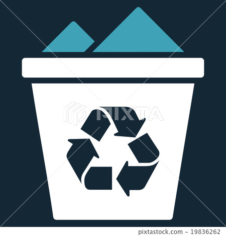 Full Recycle Bin Icon Full Recycle Bin Icon 19836262