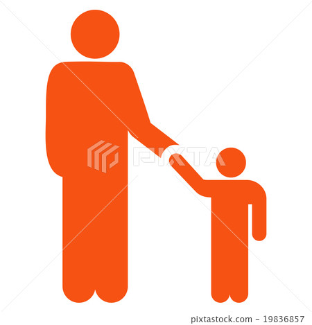 Father With Son Flat Icon 19836857